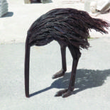 Sculpture titled "ostrich.jpg" by Rade Mutapovic, Original Artwork, Metals
