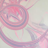 Картина под названием "Cosmea" - Andrey Meshkov, Подлинное произведение искусства, Акрил Установлен на Деревянная рама для н…