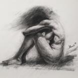 Drawing titled "Энтропия" by Vladimir Remizov, Original Artwork, Charcoal