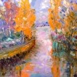 Painting titled "Automne en Sologne" by Raoul Ribot, Original Artwork