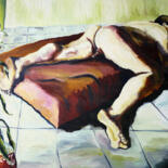 Painting titled "nude man paintings…" by Raphael Perez, Original Artwork, Oil
