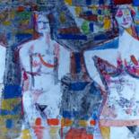 Peinture intitulée "3 Mujeres" par Rigoberto Reyes, Œuvre d'art originale, Acrylique Monté sur Châssis en bois