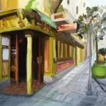Pintura titulada "Pub irlandes" por Regaliza, Obra de arte original, Oleo