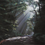 Painting titled "Filtered Light" by Reidsart, Original Artwork, Pastel