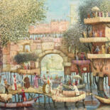 Painting titled "concert" by Remigijus Januskevicius, Original Artwork, Oil