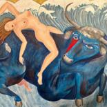 Painting titled "The Abduction of Eu…" by Rena Abramoff, Original Artwork, Acrylic