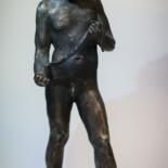 Skulptur mit dem Titel "Кулачный боец" von Renat Davletshin, Original-Kunstwerk, Bronze
