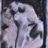 Dessin intitulée "nude" par Reza Sayyad Soufdoost, Œuvre d'art originale, Crayon
