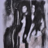 Dibujo titulada "nude4" por Reza Sayyad Soufdoost, Obra de arte original, Lápiz