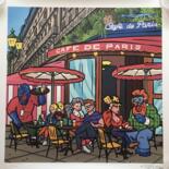 Gravures & estampes intitulée "Café de Paris" par Richard Orlinski, Œuvre d'art originale, Impression numérique