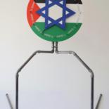 Sculpture titled "Political Game" by Anis Rieb, Original Artwork, Metals