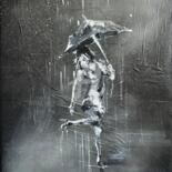 Painting titled "Rain" by Rinalds Vanadzins, Original Artwork, Acrylic