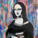 Painting titled "Mona lisa" by Rinalds Vanadzins, Original Artwork, Acrylic