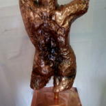 Sculpture intitulée "« Rescapée »" par Riquet Faure, Œuvre d'art originale, Coulage