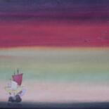 Painting titled "V.O.C. ship" by Rob Arbouw, Original Artwork, Other