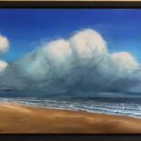 Painting titled "Sea view" by Robert Van Den Herik, Original Artwork, Oil