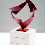 Sculptuur getiteld "Convex spaces 21" door Roberto Canduela, Origineel Kunstwerk, Metalen