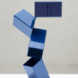 Scultura intitolato "Cubic spaces 2" da Roberto Canduela, Opera d'arte originale, Metalli