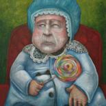 Painting titled ""Eterno Bambino"" by Roberto Marchiori, Original Artwork, Oil