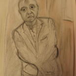 Drawing titled "Hommage tribute to…" by Roger Ernest Jankow, Original Artwork, Pastel