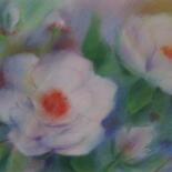 Painting titled "Witte Rozen" by Roger Thijs, Original Artwork