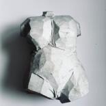 Sculptuur getiteld "Dive into immortali…" door Rok Bogataj, Origineel Kunstwerk, Steen