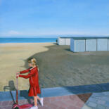 Pittura intitolato "At the beach" da Roland Henrion, Opera d'arte originale, Acrilico