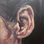 Pittura intitolato "Ear" da Romain Héjé, Opera d'arte originale, Olio