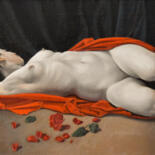 Peinture intitulée "Roses" par Roman Rembovsky, Œuvre d'art originale, Huile