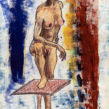 Pittura intitolato "donna in piedi" da Romina Rosati, Opera d'arte originale, Acrilico