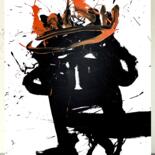 Peinture intitulée "Black 102c" par Rosi Roys, Œuvre d'art originale, Acrylique