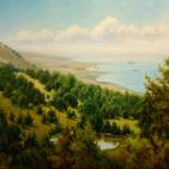 Painting titled "Seashore. Crete Isl…" by Ruslan Sabirov, Original Artwork, Oil