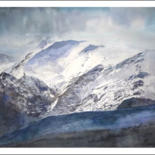 Pintura titulada "Nieve en los Picos…" por Rubén De Luis, Obra de arte original, Oleo