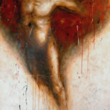 Painting titled "Icarus - Burning Wi…" by Rumen Spasov, Original Artwork, Acrylic