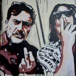 Peinture intitulée "Norman Reedus et je…" par Salomé Perignon, Œuvre d'art originale, Acrylique Monté sur Châssis en bois