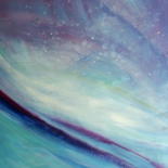 Painting titled "dreamland cosmos" by Sabina Kiss, Original Artwork, Acrylic