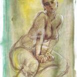 Drawing titled "Passion in Abstract…" by Samira Yanushkova, Original Artwork, Pencil