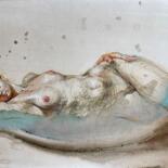 Рисунок под названием "Enigma of Seduction" - Samira Yanushkova, Подлинное произведение искусства, Акварель