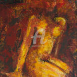 Pintura titulada "red head" por Sandipruel, Obra de arte original, Acrílico