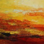 Painting titled "Mid Summer (1283-12…" by Saroja, Original Artwork, Oil Mounted on Wood Stretcher frame