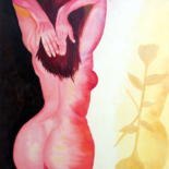 Pintura intitulada "Mujer Flor" por Saúl Nagelberg, Obras de arte originais, Óleo