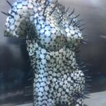 Sculpture titled "She Urchin" by Scott Wilkes, Original Artwork, Metals