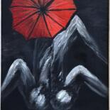 Peinture intitulée "elles et ombrelle" par Sensorial, Œuvre d'art originale, Acrylique Monté sur Châssis en bois