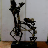 Sculpture titled "Centaur" by Sergey Uvarov, Original Artwork, Metals