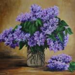 Painting titled "lilac mood" by Sergey Lutsenko, Original Artwork