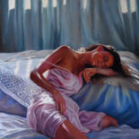 Peinture intitulée "Fallen in dreams" par Serghei Ghetiu, Œuvre d'art originale, Huile