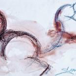 Dessin intitulée "Cheval dessin 1" par Servin, Œuvre d'art originale, Crayon