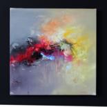 Painting titled "Rouge 3" by Severo Sanchez Alvarez (Severo), Original Artwork, Oil