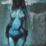 Картина под названием "Solitude 3" - Shahram Nabati, Подлинное произведение искусства, Масло Установлен на Деревянная рама д…