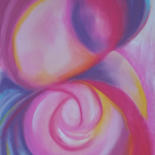 Dessin intitulée "Caresses d'ange 3" par Shanty, Œuvre d'art originale, Pastel